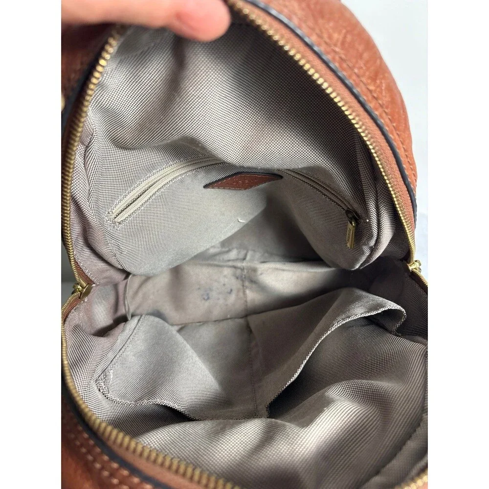 Fossil Backpack purse genuine cowhide leather